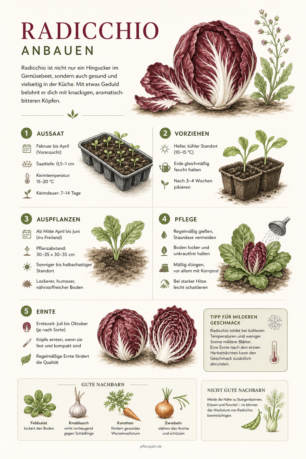 Infografik: radicchio-anbauen