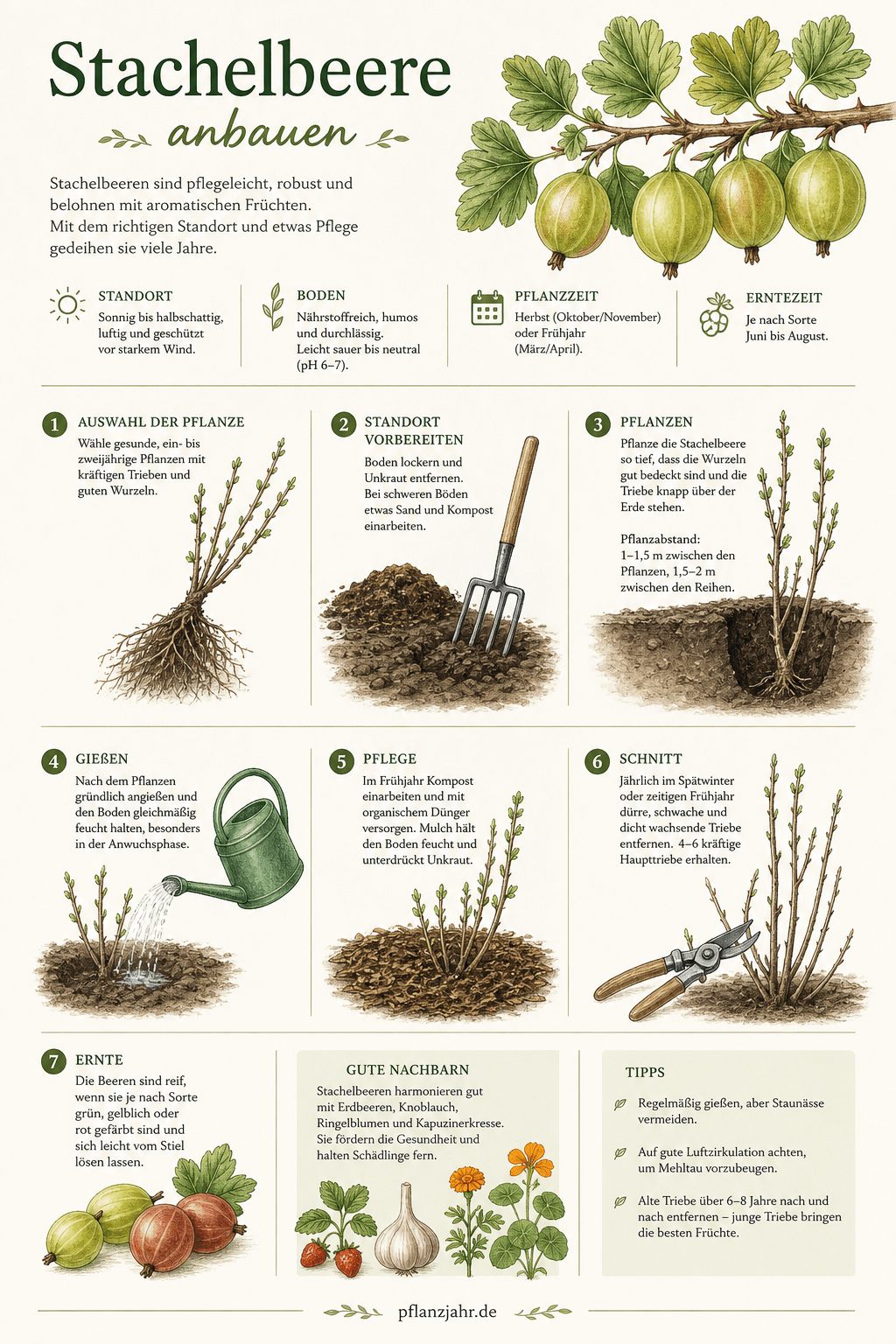 Infografik: stachelbeere-anbauen