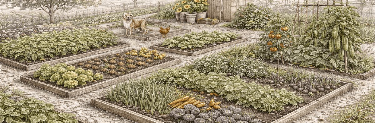 Gemüsegarten im Maerz – Gartenarbeit, Aussaat und Ernte