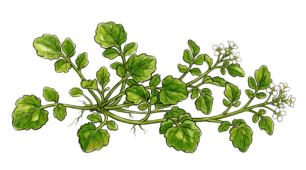 Brunnenkresse – Pflanze im Beet