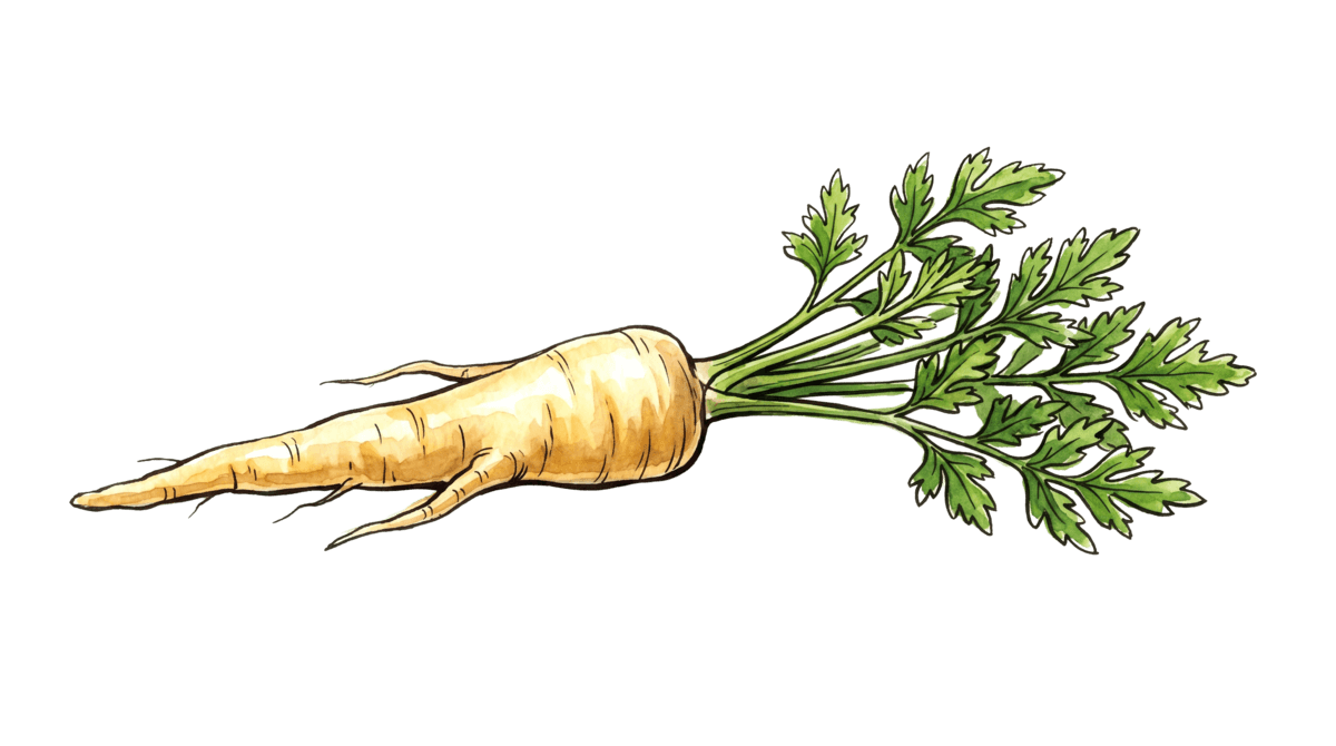 Pastinake – Pflanze im Beet