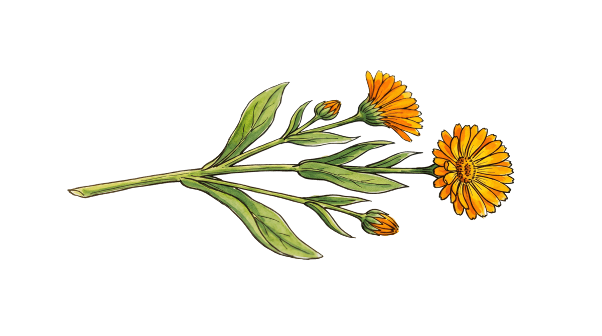 Ringelblume – Pflanze im Beet