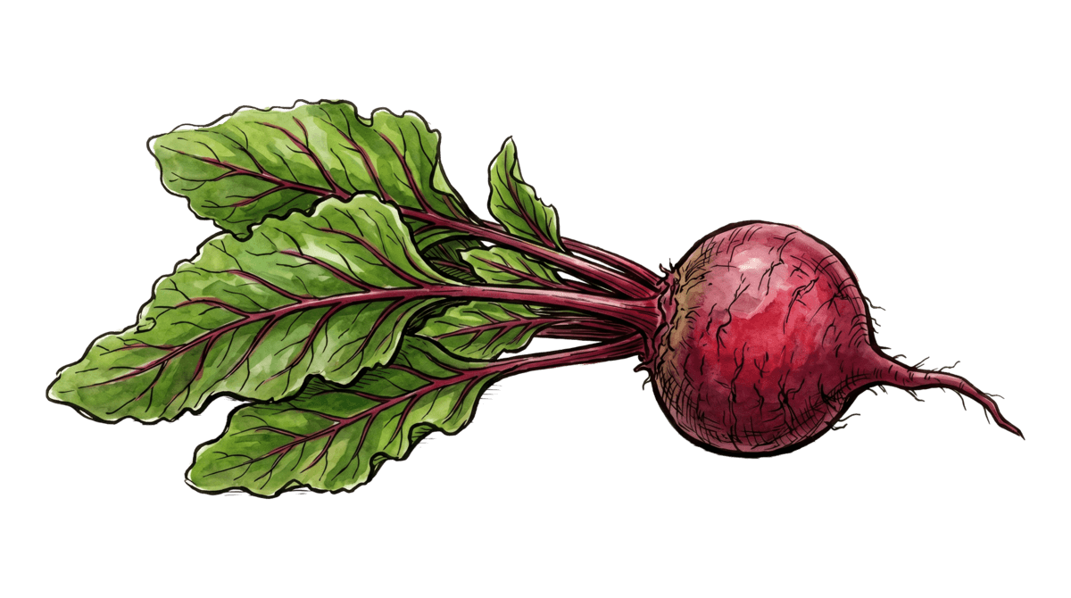 Rote Bete – Pflanze im Beet