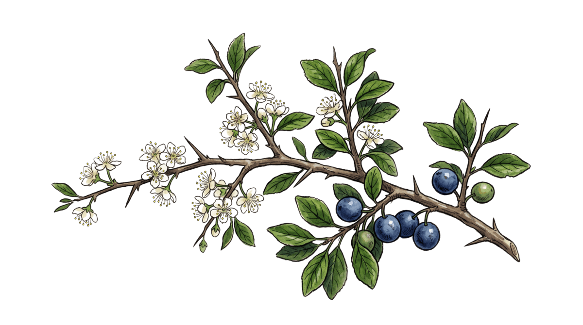 Schlehe – Pflanze im Beet