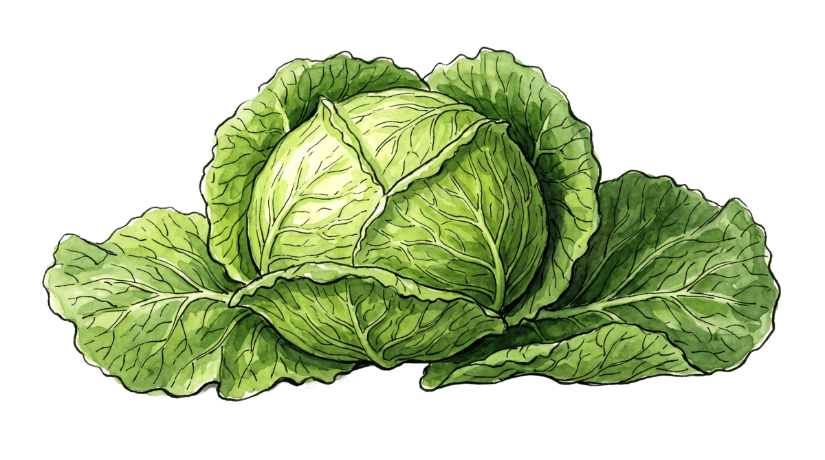 Wirsing – Pflanze im Beet