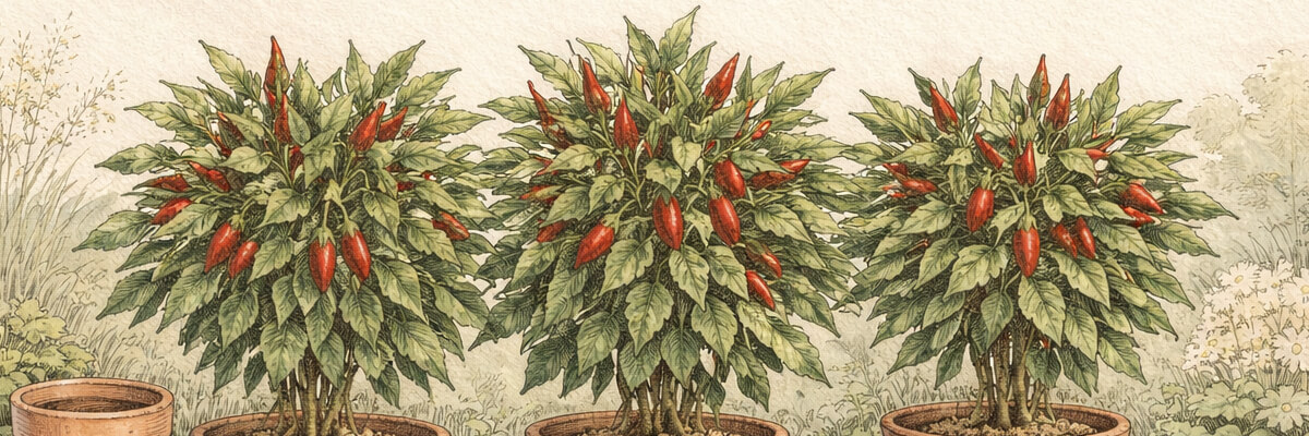 Chili – Pflanze im Beet