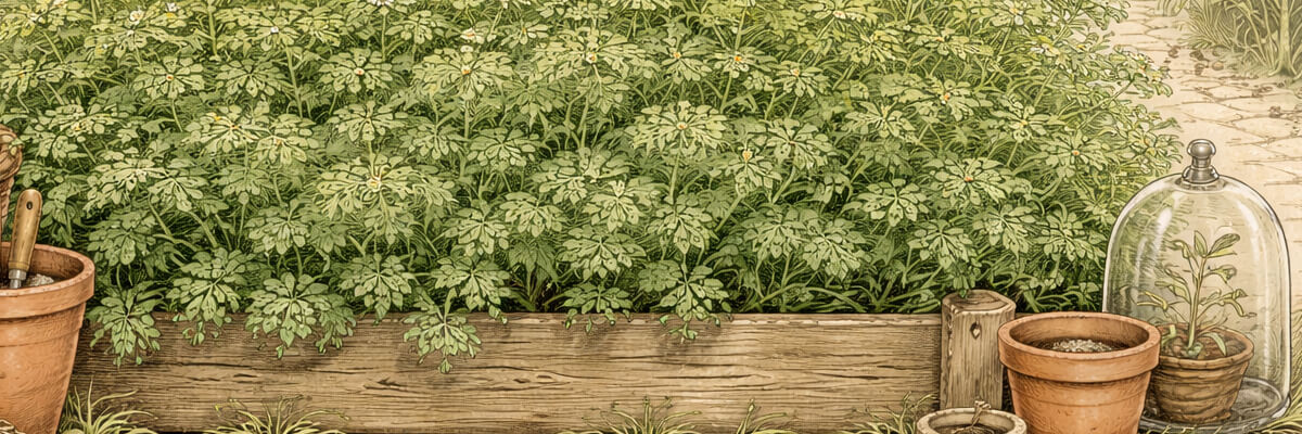 Kerbel – Pflanze im Beet