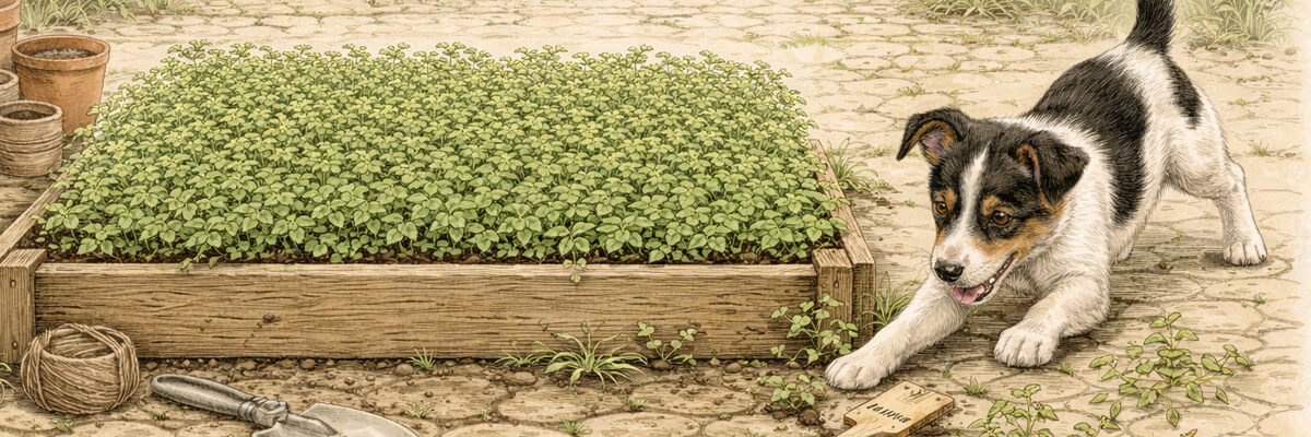 Kresse – Pflanze im Beet